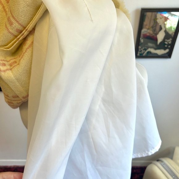 Vintage 60s/70s Madawaska Weavers Handwoven Wool Skirt – Cream & Pink Stripes - Picture 6 of 9